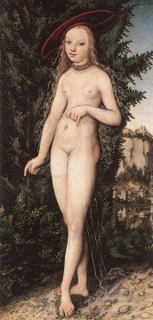  Cranach Oil Painting - Venus Standing In A Landscape Lucas Cranach the Elder